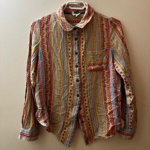 Multicolor Striped Long Sleeve Shirt